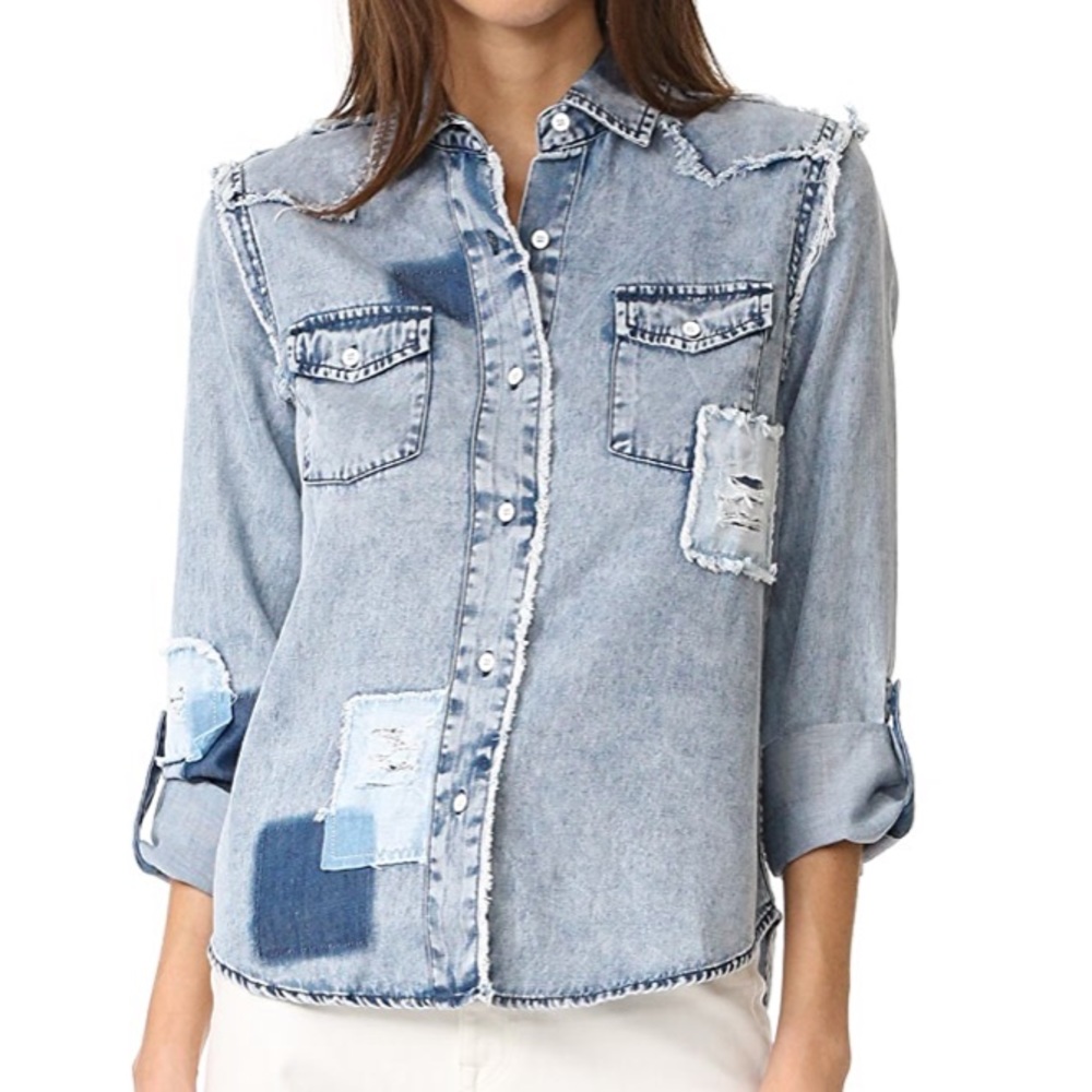 Generation Love Clarke Button Down Denim Shirt szS